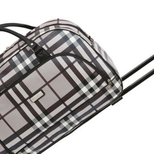 New Adorable Pull Along Luggage Checkered bag